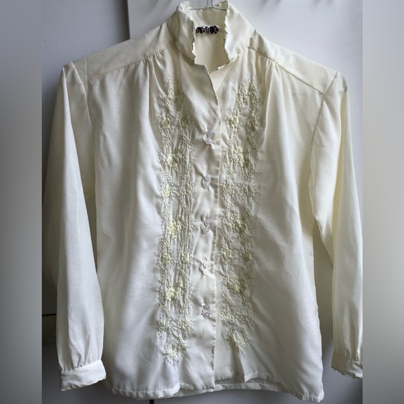 NEW vintage LILY hand embroidered blouse - Picture 2 of 7